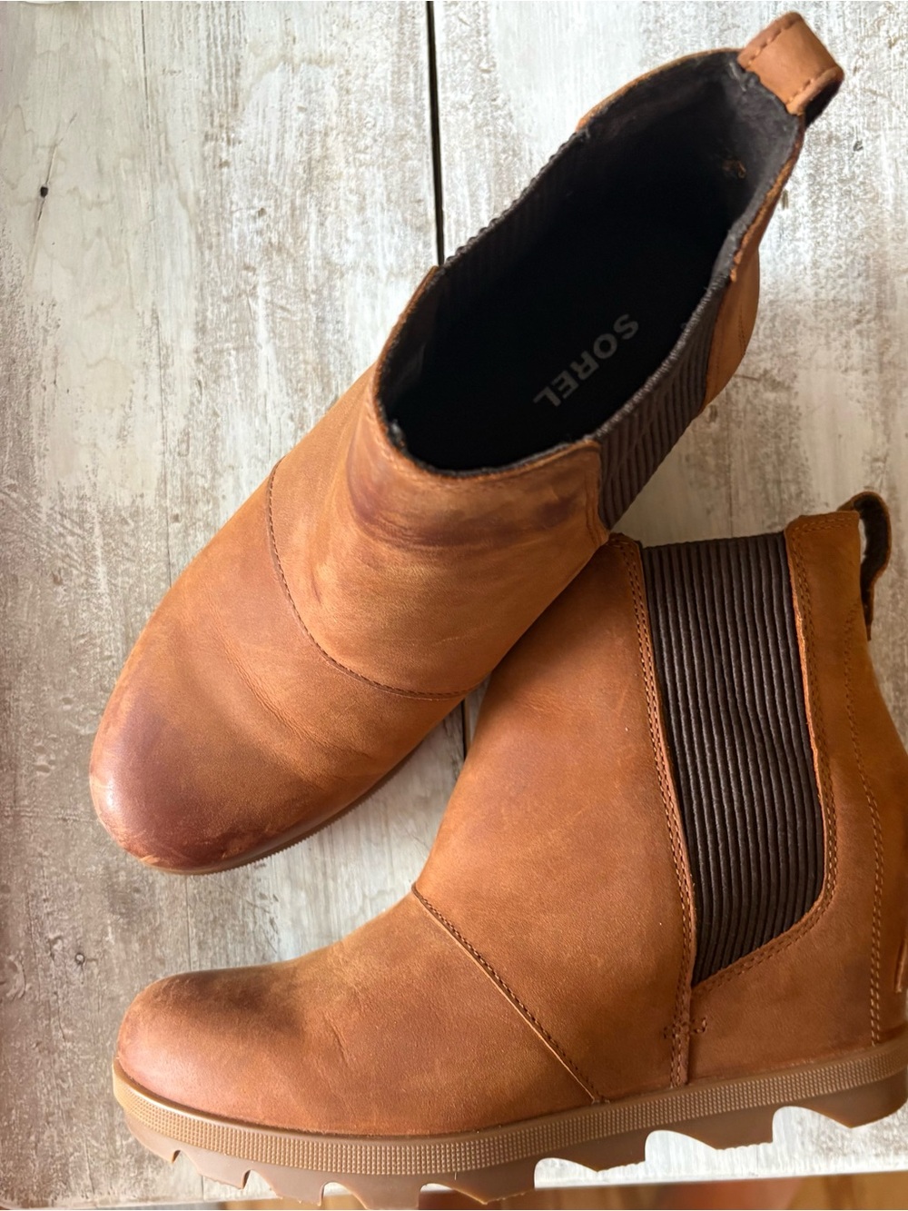Sorel Tan Leather Chelsea Boot